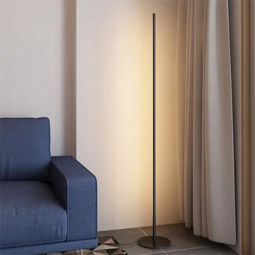80/120cm LED Floor Corner Standing Lamp US/EU Plug RGB Light with Remote Control for Bedroom Living Room Atmosphere Night Light
