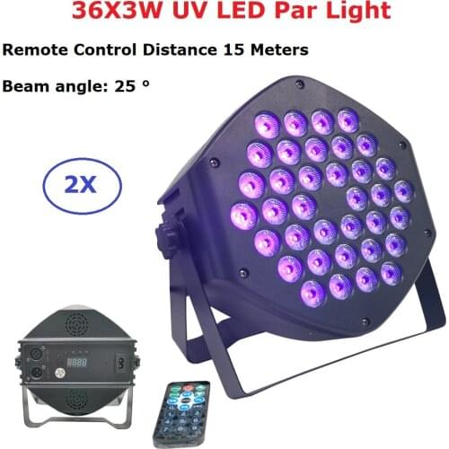 LED Par Lights 36X3W DJ LED UV Par Lights DMX 512 Control Wash Disco Light For Small Party KTV Stage Lighting Effect DMX LED Par