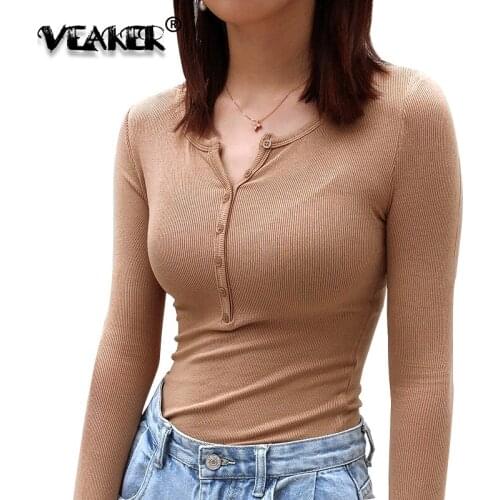 Женские трикотажные футболки VEAKER China At AliExpress