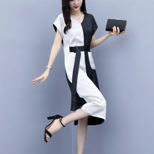 Women Summer Dress 2021 Robes Dress New v-neck Closed Spell Color Restoring Ancient Ways Split Dresses Vestido De Mujer CHF226