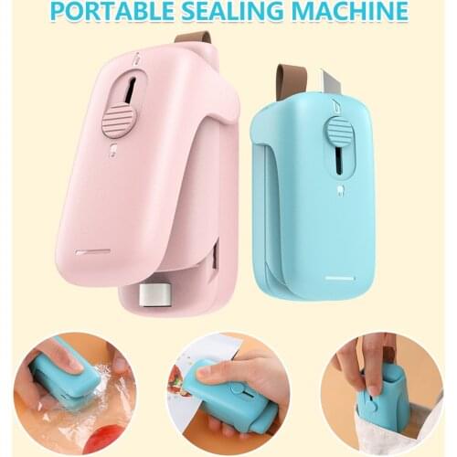 2 in 1 Heat Sealer Cutter Mini Handheld Bag Heat Vacuum Sealer Portable Bag Resealer Machine Keep Food Fresh (Battery Included)