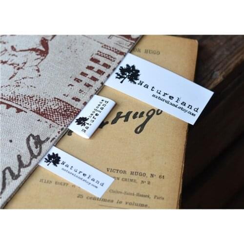 300 Custom Fabric branding logo clothing labels Printing sew on washable Care tags Polyamide washing label for Handcraft items