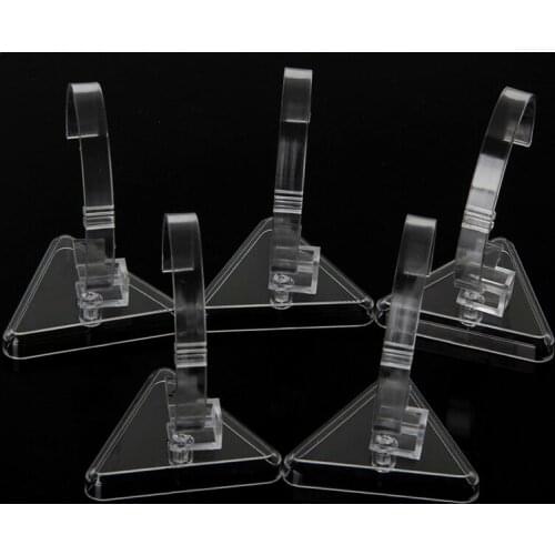 5x Clear C-Model Watch Bracelet Bangle Showing Display Holder Stand Rack Station X7JB