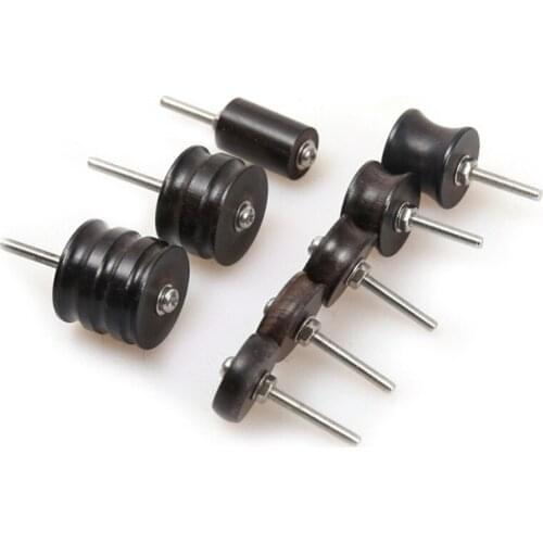 8pcs/set DIY Home Sanders Leather Burnisher Polished Slicker Wood Polish Leather Edge Slicker Craft For Dremel Tools