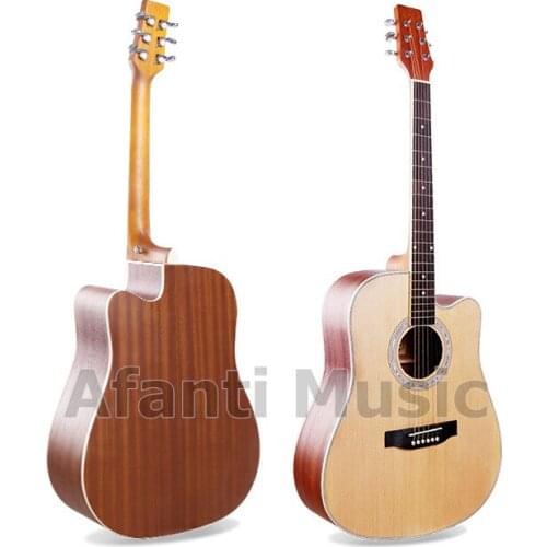 Afanti Music 41 inch Spruce top / Sapele Back & Sides Acoustic guitar (WY-012)