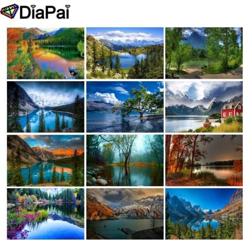 DIAPAI 5D DIY Diamond Painting 100% Full Square/Round Drill "Tree, landscape, scenery" 3D Embroidery Cross Stitch Home Decor