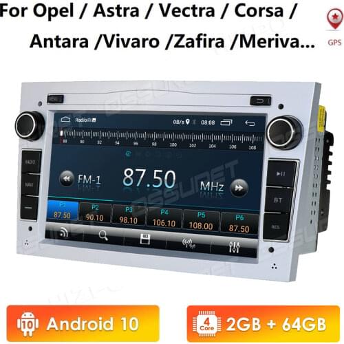 Android 10 1024X600 7inch 2din Car GPS DVD player for Opel Astra h g Zafira B Vectra C D Antara Combo Radio audio no dvd 2G+64G