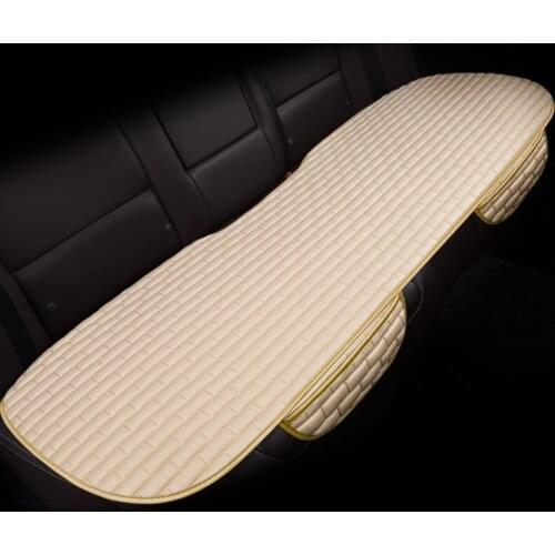 Car Seat Cover Front Back Flocking Fabric Cushion Non Slide Accessories Universal Seat Protector Mat Pad Keep Warm in Winter