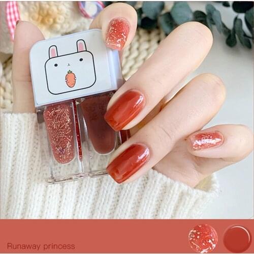 Dual-color Long Lasting Quick Drying Nail Polish Lacquer Manicure Decoration
