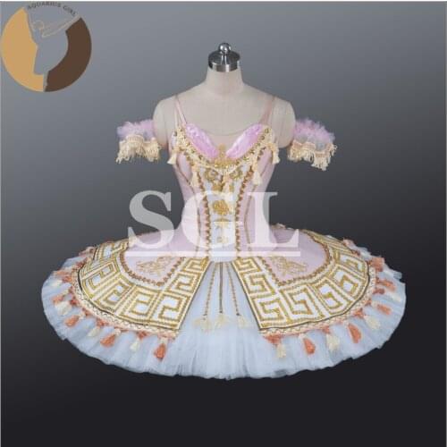 FLTOTURE Adult Ballet Tutu Don Quixote Costumes AT1211 Custom Made Professional Tutu Skirt For Sylvia Ballet Test Free Shipping