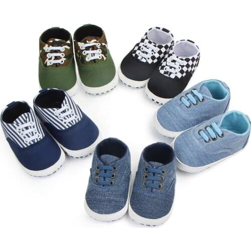 Baby Boys Girls Patchwork Cotton Shoes Soft Sole Infant Baby Boys Girls Casual Prewalker Anti-Slip Toddler First Walkers Shoes