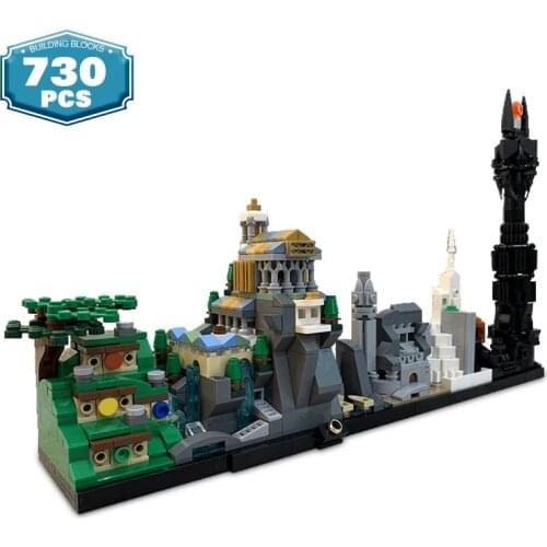 City Magic Castles Series Bricks Movie Collection Castle Skyline Architecture Model Building Blocks Toys for Boy Education Toys