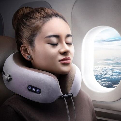 Electric Neck Massager U shaped Pillow Multifunctional Portable Shoulder Cervical Massager Outdoor Home Car Relaxing Massage