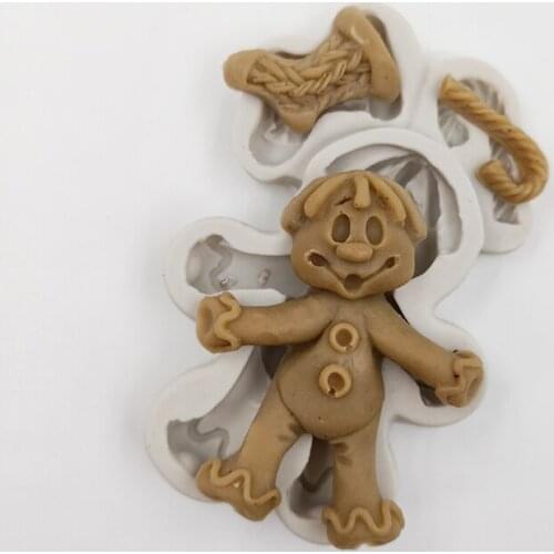 Minsunbak Cake Tools Clown Shape Silicone Mold DIY Birthday Cake Decorated Tools Chocolate Gumpaste Mould