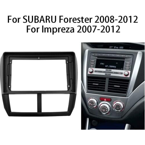 9 inch Car Radio Fascia For SUBARU Forester Impreza Auto Stereo Panel Mounting Bezel Faceplate Center Console Holder Frame Kit