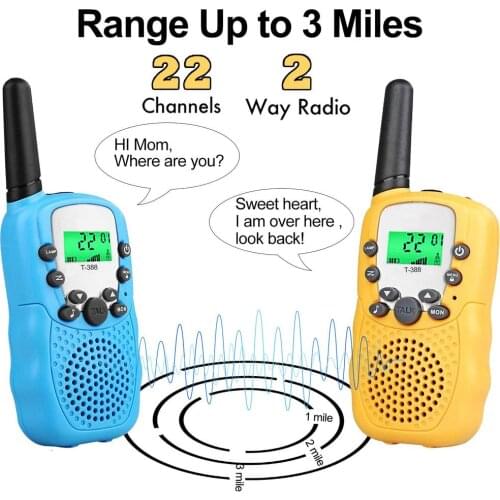 A Pair Of Walkie Talkies Adjustable Volume Function Built-in Flashlight for Games, Supermarkets Shopping Centres Clearance Sale