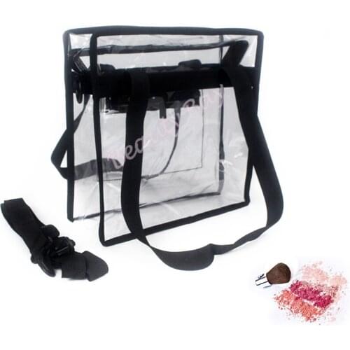 Transparent PVC cosmetic handbag Clear PVC Plastic waterproof Make up Tote Bag