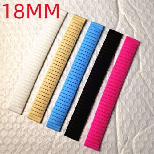 Wholesale 50pcs/lot 18MM elastic rubber children watch strap Watch band watch strap rubber straps new 5 colors available-2009063