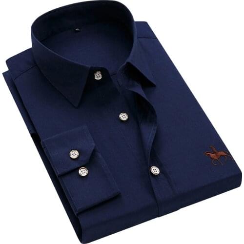 DAVYDAISY 2020 New Spring Man Shirts High Quality Cotton Long Sleeved Male Formal Shirts Men Dress Shirt camisa masculina DS311