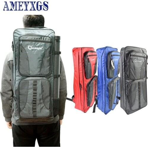 1set Archery Recurve Bow Bag Backpack With Telescopic Arrow Quiver Case Pouch Holder For Outdoor Shooting Hunting Accessories