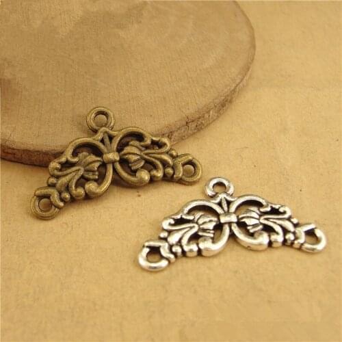 RONGQING 100pcs/lot Jewelry Findings Connectors connectors for jewelry making NEW 13*26MM