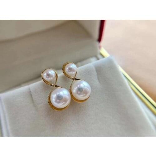 Bridal New 925 Sterling Silver Earrings Findings Base Mountings Jewelry Parts Accessories for Pearls Beads Agate Jade Crystal