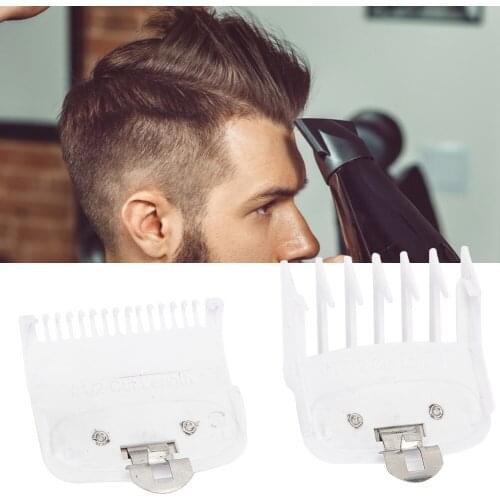 2Pc Universal Limit Comb Haircut Positioning Comb Guide Replacement Hair Clipper Metal Clip Set Clipper Guard Barber Accessories
