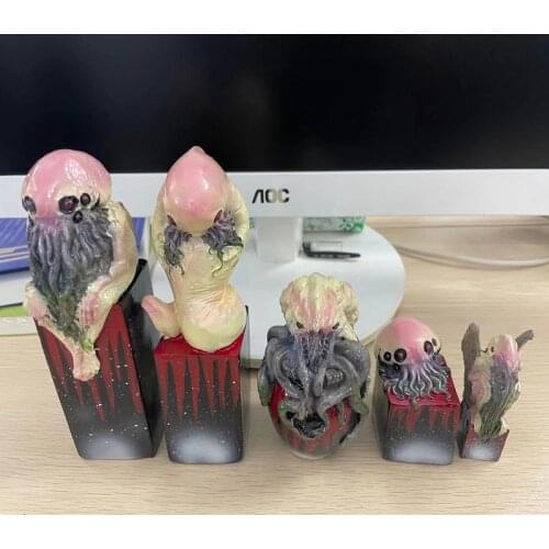 [VIP] 5pcs/set Movie Cthulhu Thinker Garage Resin Figure statue Model home Room Desk Decoration Gifts for Kids toy