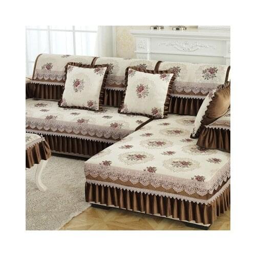 High-grade European sofa cushion, fabric four seasons universal sofa thick non-slip towel