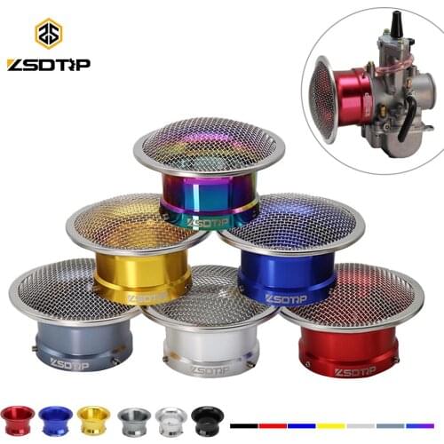 ZSDTRP 55mm Air Filter Cup Motorcycle Modified Carburetor Air Filter Cup Horn Cup With Mesh Net For PWK 32mm 34mm Carburetor