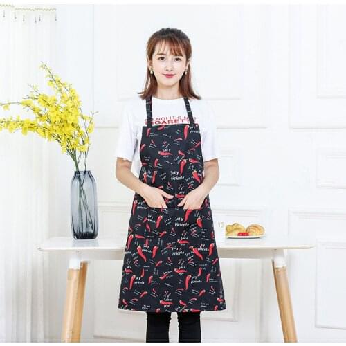 1pc Kitchen Aprons Household Parent Adult The Family Kitchen Lovely Print Linen Family Aprons Kitchen Baking Cooking Aprons
