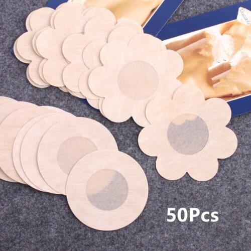10/50pcs Nipple Covers Disposable Breast Petals Flower Heart Round Sticker Bra Pad Pasties Lingerie for Women Nipple Cover
