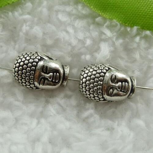 120 pieces antique silver the Buddha spacers 13x9mm #843