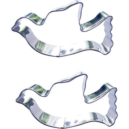Homing pigeon shape 2 piece biscuit cutting molds, baking tools, cake decorating soft candy tools