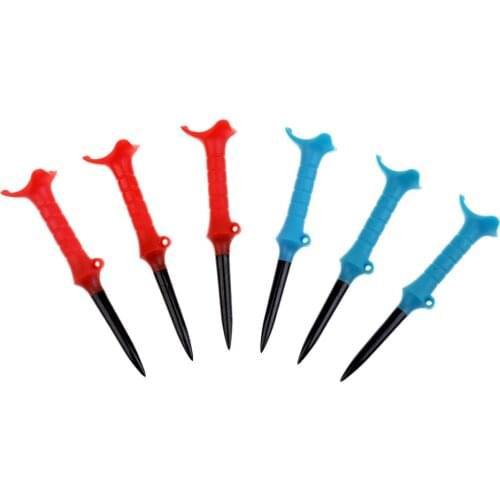 3 Pieces Rubber Golf Tees with Oriented Function Golfer Tool Random Color