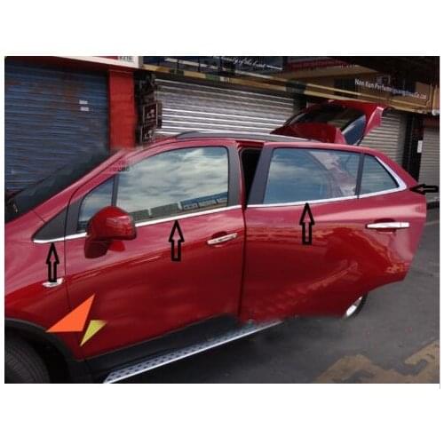 8pcs Chrome Under Window Trim Kit For OPEL VAUXHALL MOKKA BUICK ENCORE 2012 2013