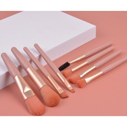 8Pcs/Bag Portable Makeup Brushes Tool Set Cosmetic Powder Eye Shadow Foundation Blush Blending Beauty Make Up Brush Maquiag