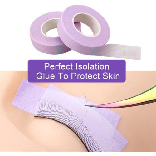 Abonnie Purple Eyelash Tape Micropore Paper Medical Tape Under for Lashes Professional Eyelash Lash Extension