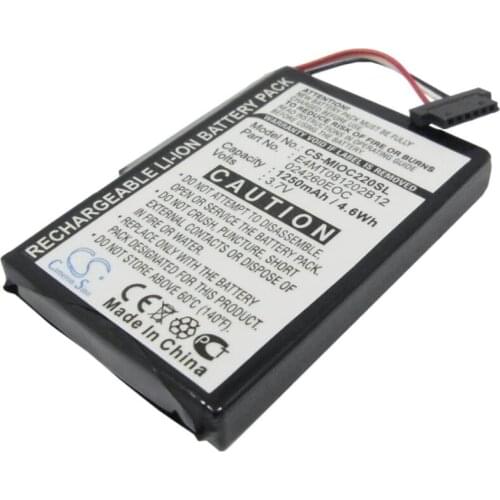 Cameron Sino 1250mah battery for CLARION MAP 770 MEDION GoPal P4410 MITAC Mio C210 Mio C220 for PIONEER AVIC-S1 E4MT081202B12