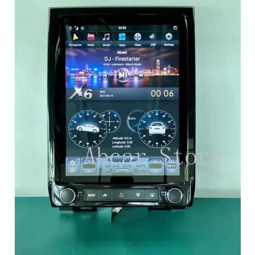 12'' Tesla style Android 9.0 Car dvd player GPS Navigation For ford expedition 2015-2017 stereo CARPLAY HDMI radio auto IPS PX6