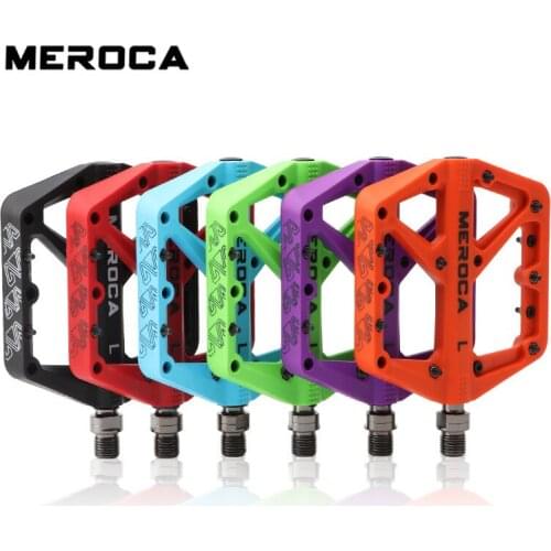GOLDIX Free Shipping Mountain Road Bike Nylon Pedal Peilin Bearing Width-Width Non-slip XC Off-road pedal pedal clip mtb rainbow