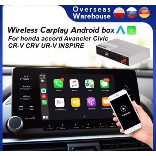 Wireless Carplay For Honda Accord Avancier Civic CR-V CRV UR-V INSPIRE Android Auto Module Box Mirror Link Navigation Camera