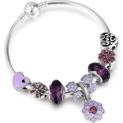 Pandora-style bracelet DIY alloy large hole beaded accessories