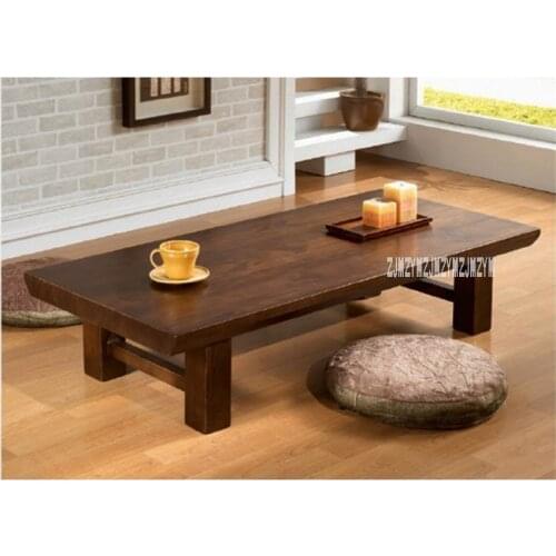 Solid Wood Tatami Style Tea Table Balcony Floating Window Environmental Protection And Health Household Kang Table Low Table
