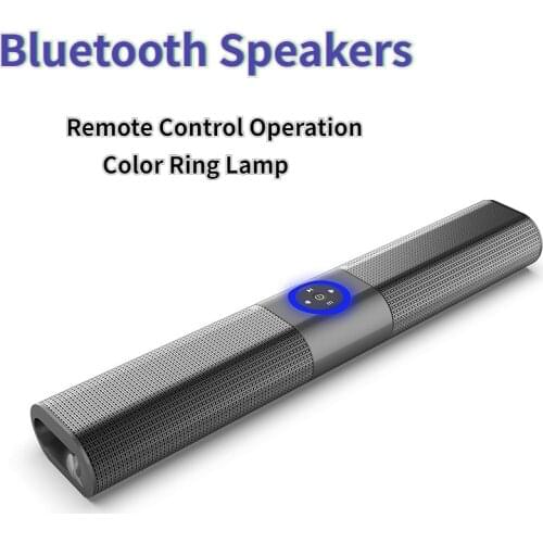 RGB Color Light Speaker Hifi Sound Quality Remote Control Wireless Speakers Bluetooth 5.0 Speaker Radio Subwoofer Portable Audio