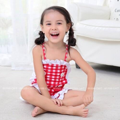 Children Kids Girls Bikinis Set Swimming Bathing Party Swimsuit Fashion Lovely Bikini+Cap 2Pcs Kids Swimsuit Girls Bikini Set