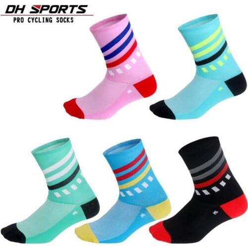 DH SPORTS New Cycling Socks Men Women Outdoor Road Bicycle Bike Socks Brand Running Compression Socks Cycling Equipments