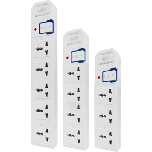Multiple AC Electrical Rewireable Power Strip 3 4 5 6 Outlets US EU UK AU CN Outlets Extension Socket Cord Cable 10A 250V 2000W