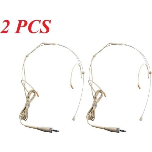 Dual Ear Head Headset microfoon Headworn Microphone For Sennheiser Wireless Mic System