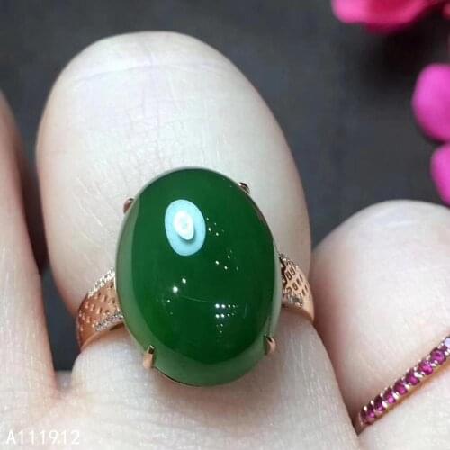 KJJEAXCMY fine jewelry natural Jasper 925 sterling silver new women men ring support test noble